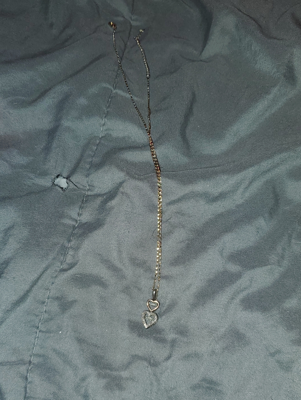 Silver Heart Pendant Necklace - Women Jewelry